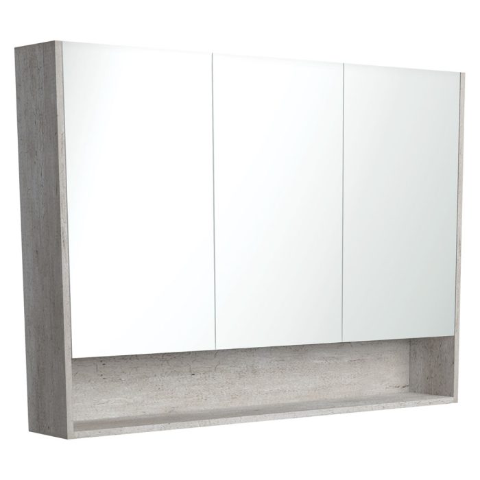 fienza 1200 Mirror Cabinet with Display Shelf Industrial