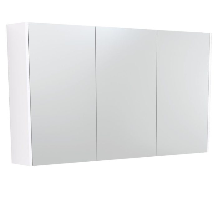 fienza 1200 Mirror Cabinet with Gloss White Side Panels