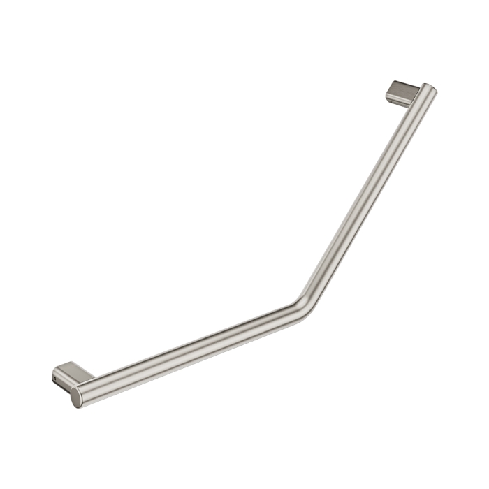 fienza 135° Care Slimline Ambulant Care Reversible Left/Right Hand Rail Brushed Nickel