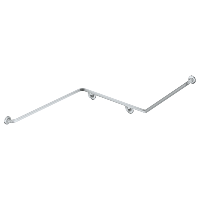fienza 140° Accessible Left-Hand Grab Rail Stainless Steel