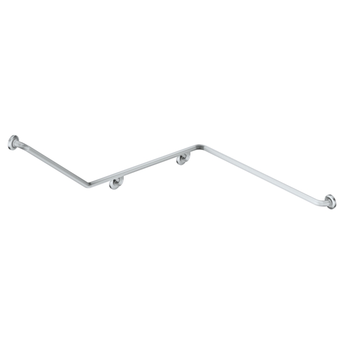 fienza 140° Accessible Right-Hand Grab Rail Stainless Steel