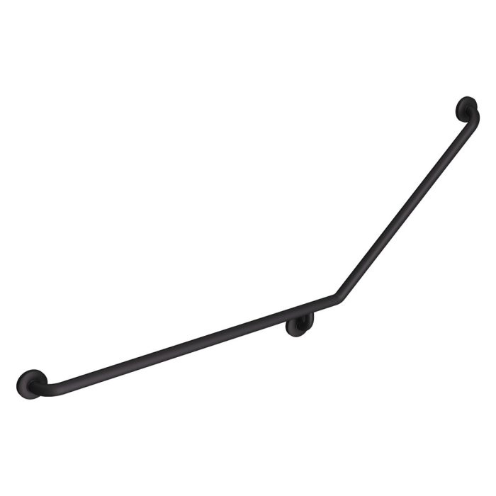 fienza 40° Accessible Care Left-Hand Grab Rail Matte Black