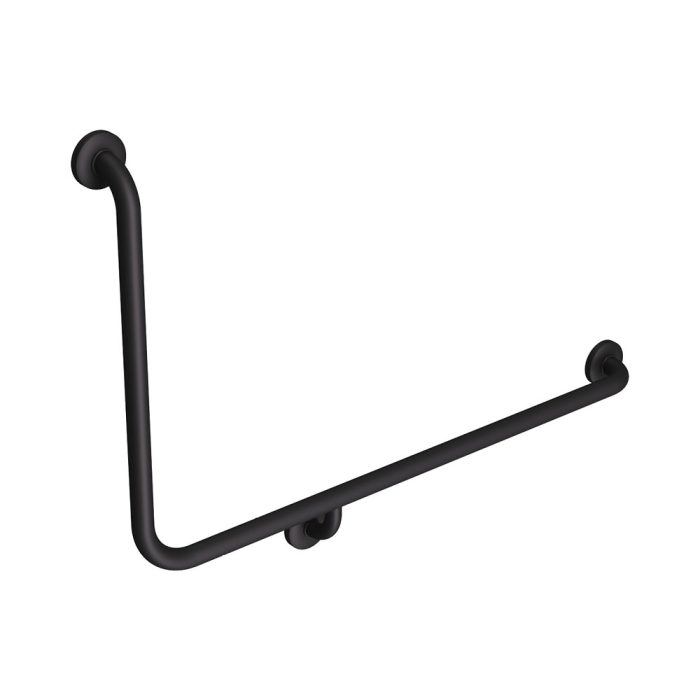fienza 90° Accessible Care Right-Hand Grab Rail Matte Black