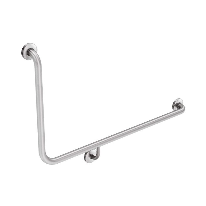 fienza 90° Accessible Care Right-Hand Grab Rail Stainless Steel