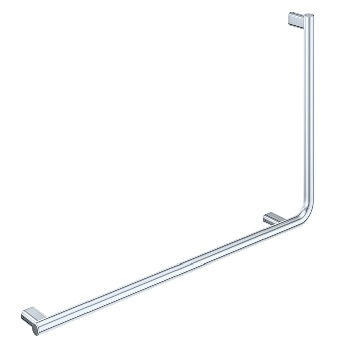 fienza 90° Care Slimline Left-Hand Grab Rail Stainless Steel