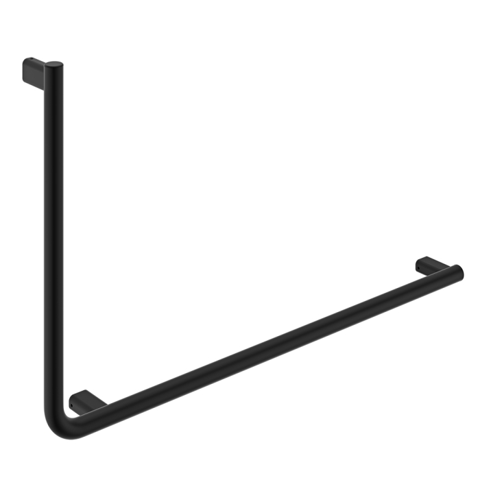 fienza 90° Care Slimline Right-Hand Grab Rail Matte Black