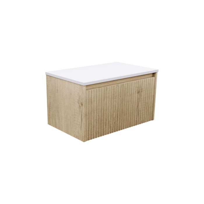 fienza Alina Fluted Scandi Oak 750 Wall-Hung Cabinet