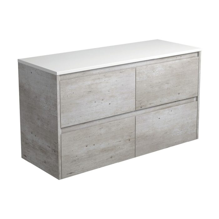 fienza Amato Industrial 1200 Wall-Hung Cabinet Industrial Panels