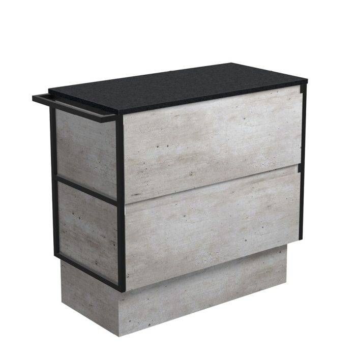 Fienza Amato Industrial 900 Cabinet On Kickboard 1 Frame & 1 Towel Rail