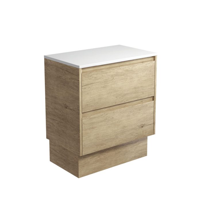 Fienza Amato Scandi Oak 750 Cabinet On Kickboard Scandi Oak Panels