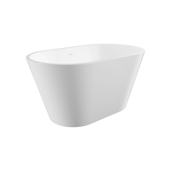 fienza Austin Freestanding Acrylic Bath with Overflow 1200mm