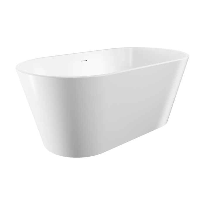 fienza Austin Freestanding Acrylic Bath with Overflow 1500mm