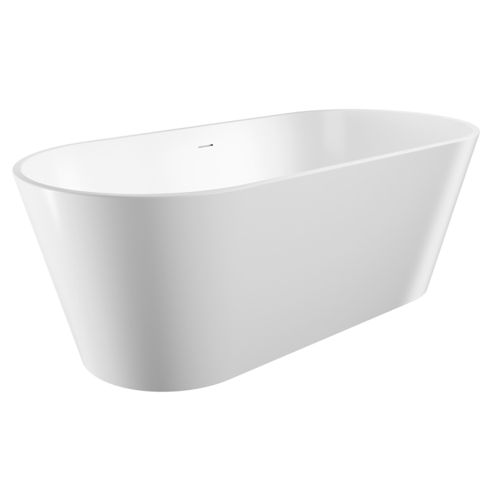fienza Austin Freestanding Acrylic Bath with Overflow 1700mm