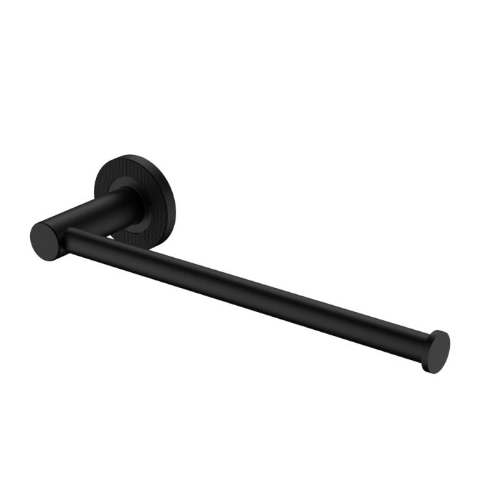 fienza Axle Hand Towel Rail/Roll Holder Matte Black