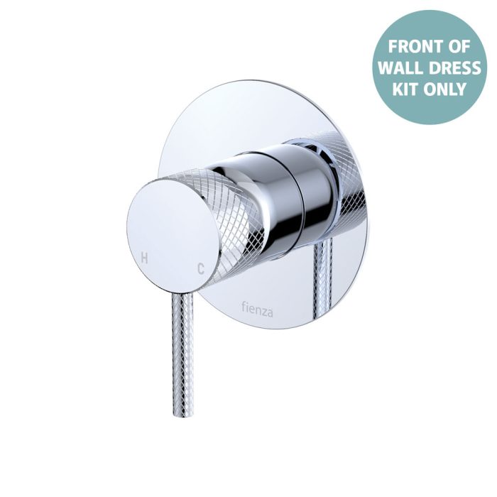 fienza Axle Wall Mixer Dress Kit Large Round Plate Chrome