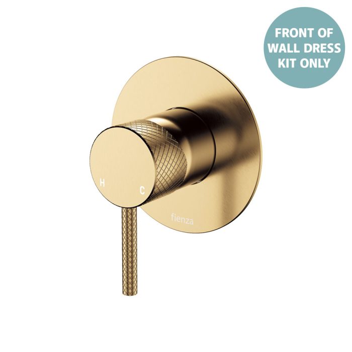 fienza Axle Wall Mixer Dress Kit Large Round Plate Urban Brass