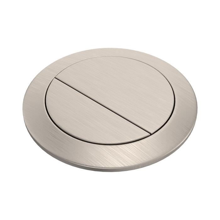 fienza Back to Wall Round Toilet Flush Buttons PVD Brushed Nickel