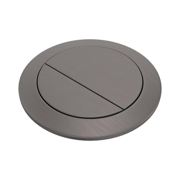 fienza Back to Wall Round Toilet Flush Buttons PVD Gun Metal