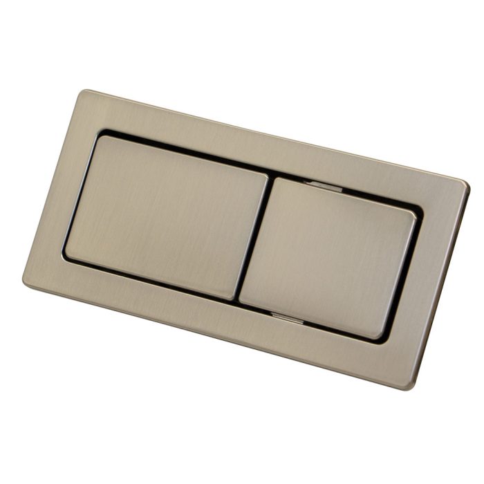 fienza Back to Wall Toilet Flush Buttons Brushed Nickel