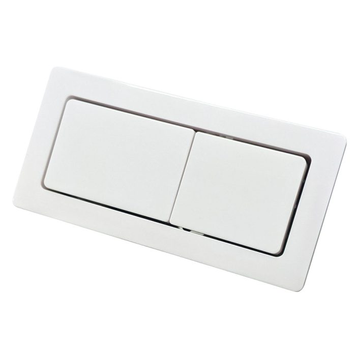 fienza Back to Wall Toilet Flush Buttons Gloss White