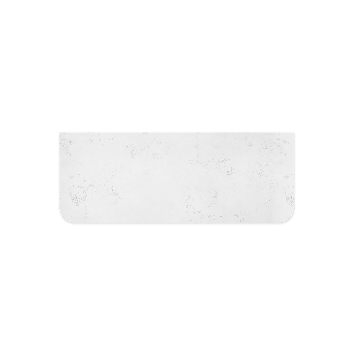 fienza Bianco Marble Silica Free Stone Top Curved Full Depth 1200mm