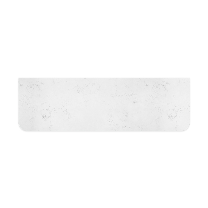 Fienza Bianco Marble Silica Free Stone Top Curved Full Depth 1500mm