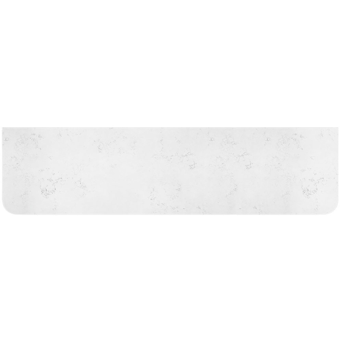 Fienza Bianco Marble Silica Free Stone Top Curved Full Depth 1800mm