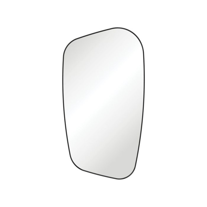fienza Capriccio Matte Black Asymmetrical Framed Mirror