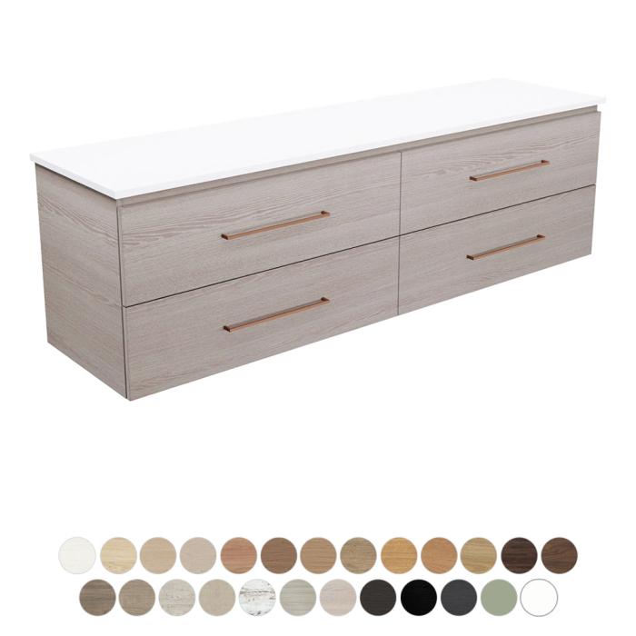 fienza Carmen All Drawer 1800 Single Bowl Wall Hung Vanity