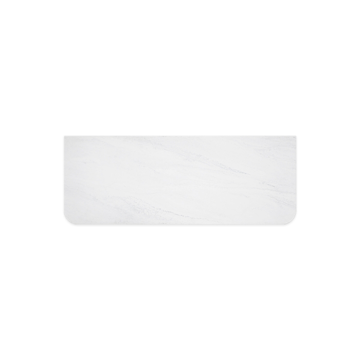 Fienza Cloudburst Solid Surface Top Curved Full Depth 1200mm
