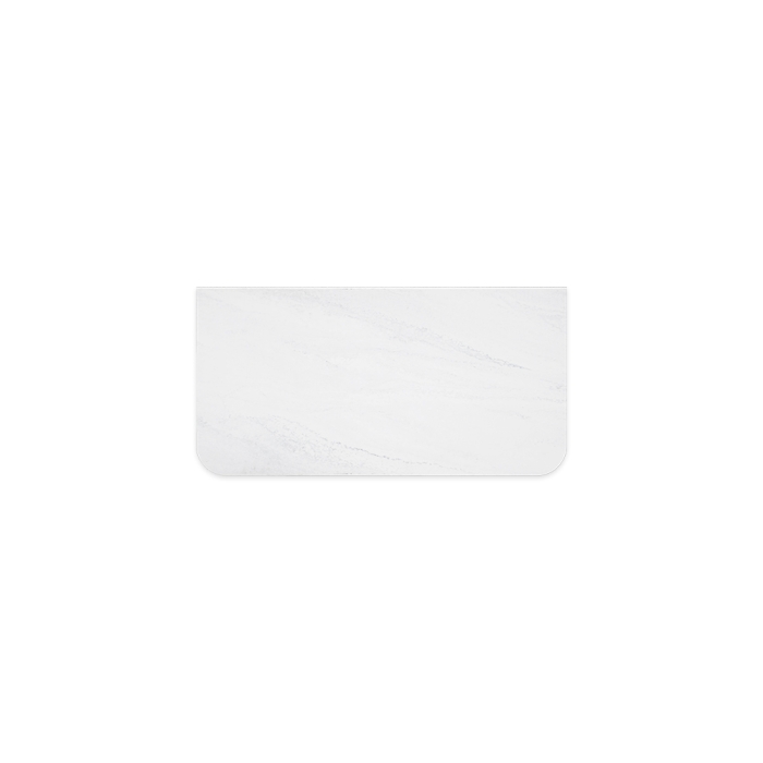 fienza Cloudburst Solid Surface Top Curved Full Depth 900mm