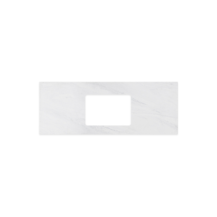 fienza Cloudburst Solid Surface Top Rectangular Full Depth with Single Undermount Basin Hole 1200mm