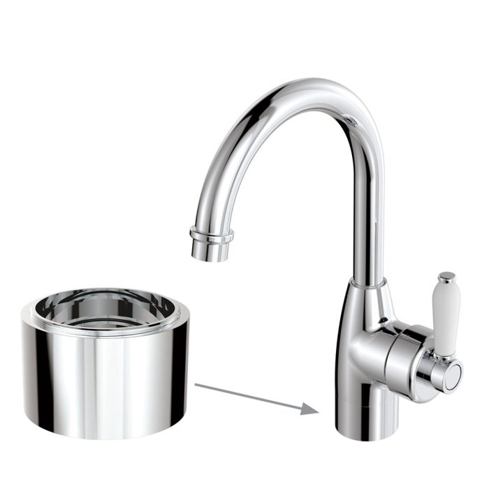 fienza Eleanor 30mm Base Riser for Basin Mixers Chrome fienza Eleanor 30mm Base Riser for Basin Mixers Chrome