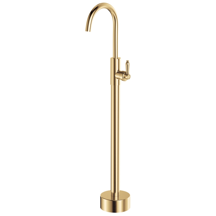 fienza Eleanor Floor Mounted Basin/Bath Mixer Urban Brass / Urban Brass