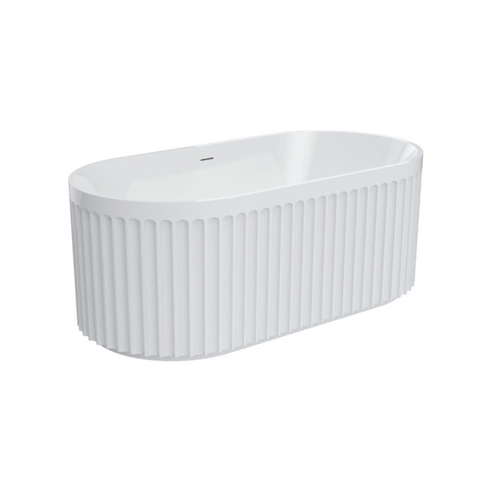 fienza Eleanor Freestanding Acrylic Bath with Overflow 1500mm