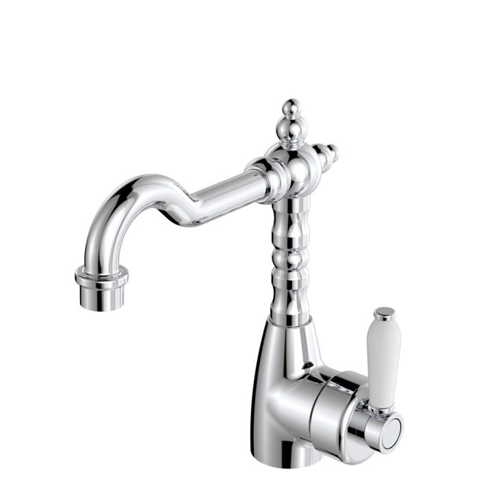 fienza Eleanor Shepherds Crook Basin Mixer Chrome / Ceramic fienza Eleanor Shepherds Crook Basin Mixer Chrome / Ceramic