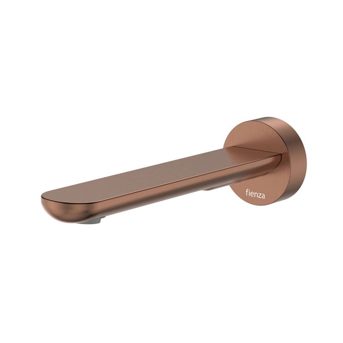 fienza Empire Slim Basin/Bath Outlet Round Plate 180mm Brushed Copper