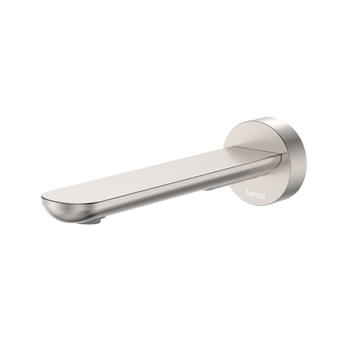 fienza Empire Slim Basin/Bath Outlet Round Plate 180mm Brushed Nickel