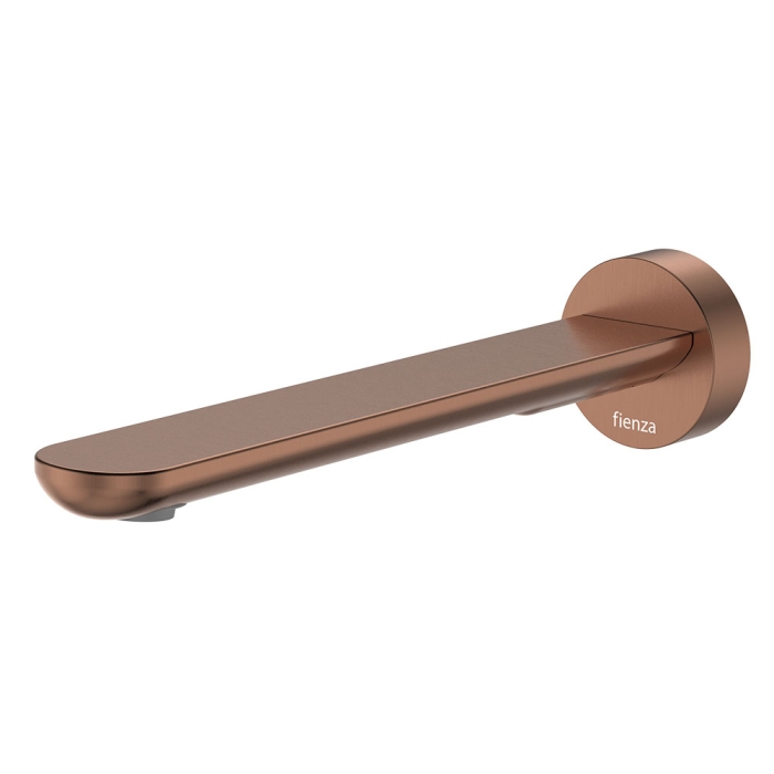 fienza Empire Slim Basin/Bath Outlet Round Plate 220mm Brushed Copper