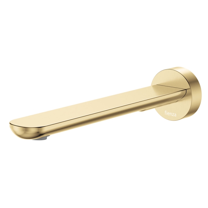 fienza Empire Slim Basin/Bath Outlet Round Plate 220mm Urban Brass