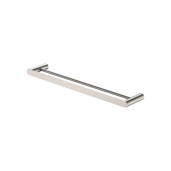 fienza Empire Slim Double Towel Rail 600mm Brushed Nickel
