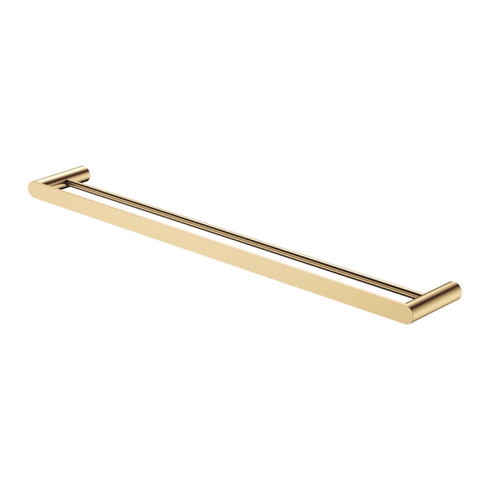 fienza Empire Slim Double Towel Rail 800mm Urban Brass