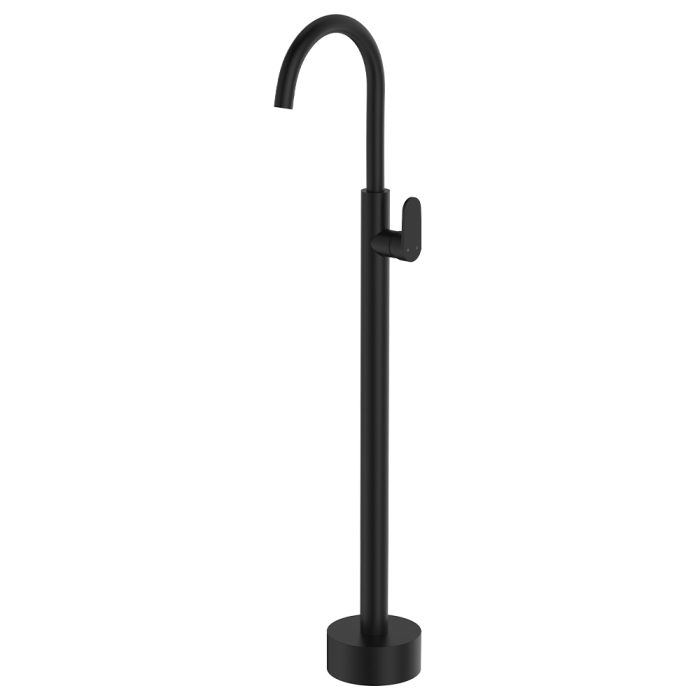 fienza Empire Slim Floor Mounted Basin/Bath Mixer Matte Black fienza Empire Slim Floor Mounted Basin/Bath Mixer Matte Black
