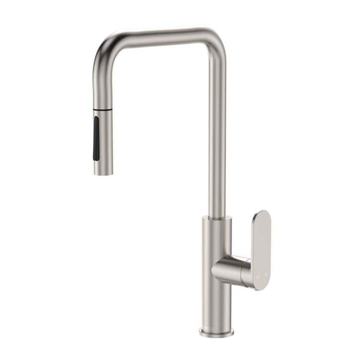 fienza Empire Slim Pull-Out Sink Mixer Brushed Nickel