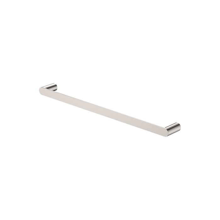 fienza Empire Slim Single Towel Rail 600mm Brushed Nickel
