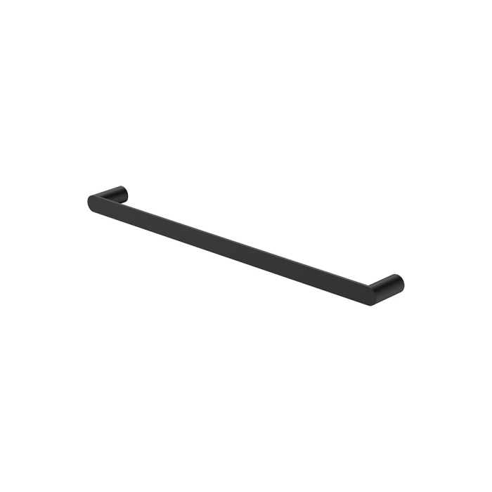 fienza Empire Slim Single Towel Rail 600mm Matte Black