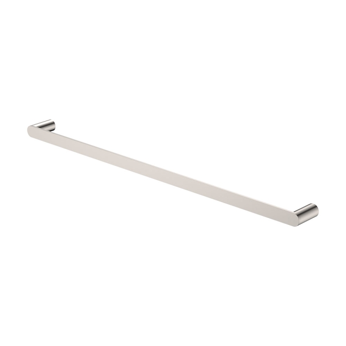 fienza Empire Slim Single Towel Rail 800mm Brushed Nickel