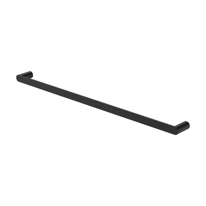 fienza Empire Slim Single Towel Rail 800mm Matte Black