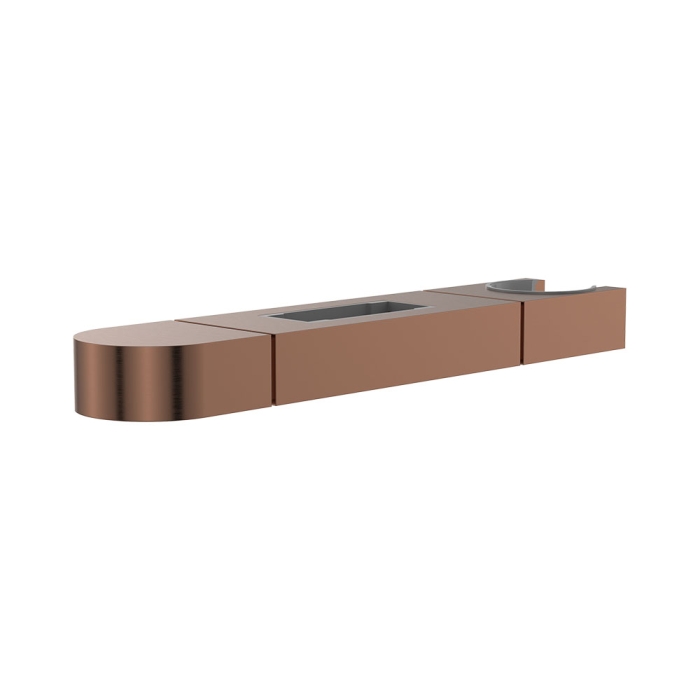 fienza Empire Slim Slider for Rail Shower Brushed Copper