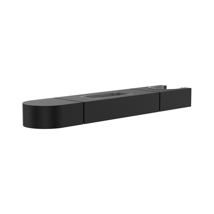 fienza Empire Slim Slider for Rail Shower Matte Black